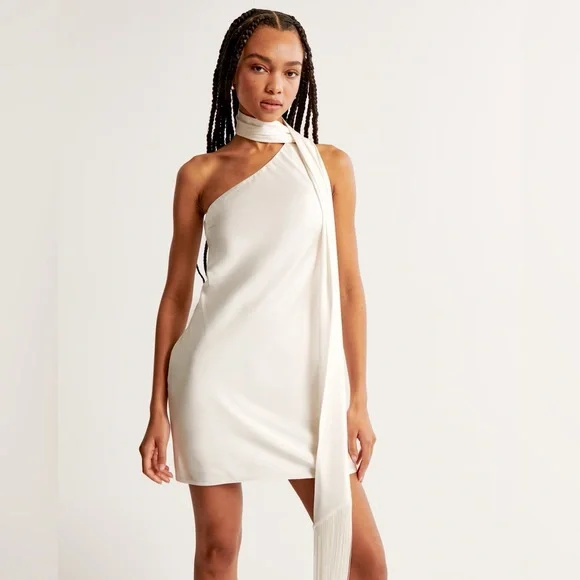 Abercrombie & Fitch Scarf Slip Mini Dress Size Small - Picture 2 of 9